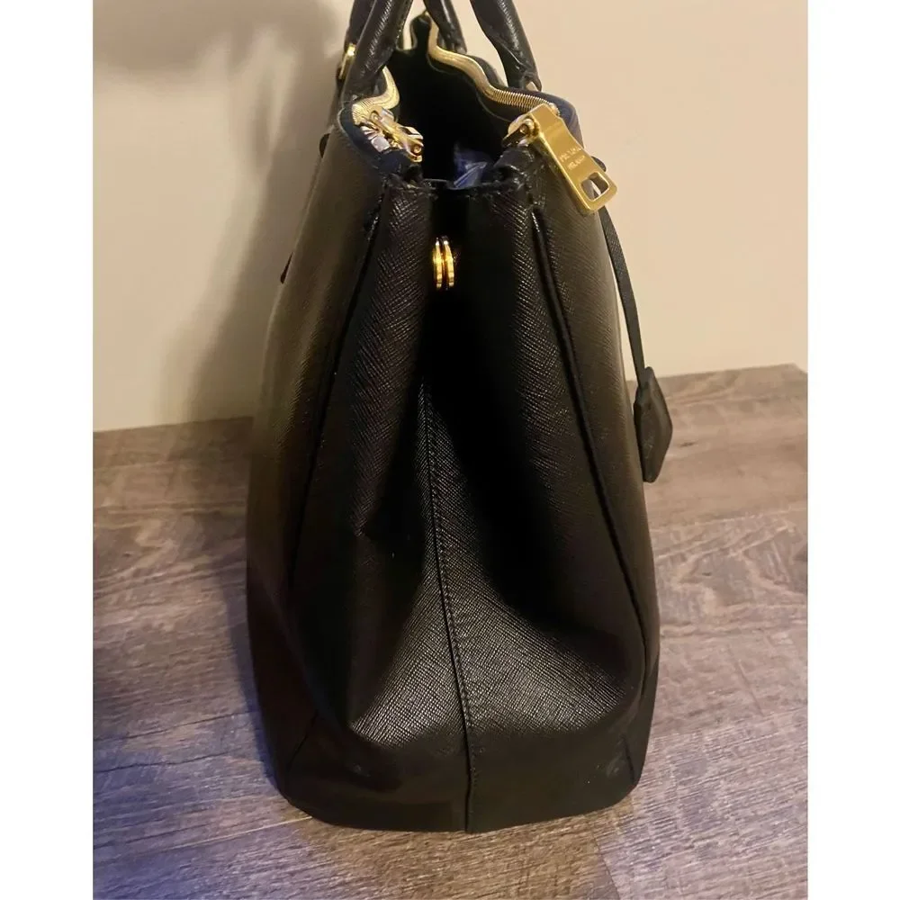 Prada Black Tote with Gold Details - Picture 6 of 16